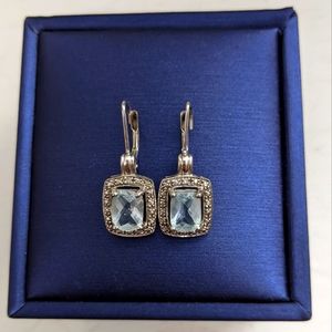 Genuine Aquamarine Earrings